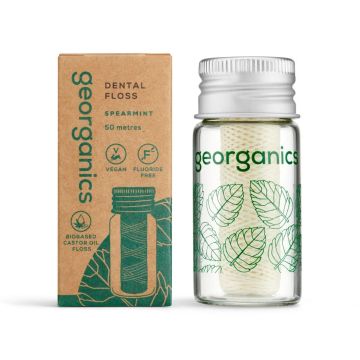 Georganics Naturlig Tandtråd Pebermynte (50 M)