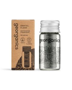 Georganics Naturlig Tandtråd Trækul (50 M)
