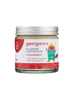 Georganics børnetandpasta med fluor (krukke)
