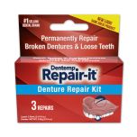 Dentemp Denture Repair Kit Braces Dentures No Glue No Zinc